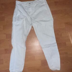 Classic White Linen Trousers